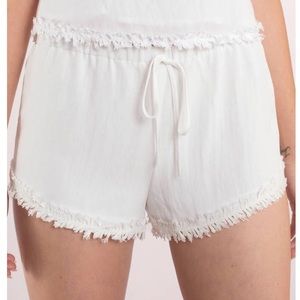 Cotton candy la trendy white shorts from tobi